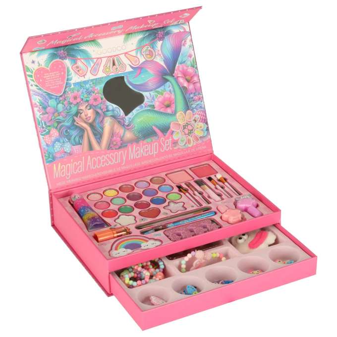 Makeup and nail kit cosmetics makeup cosmetics shadows lacquers drawers mermaid