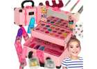 Makeup and nail kit makeup cosmetics shadows lacquers suitcase 1
