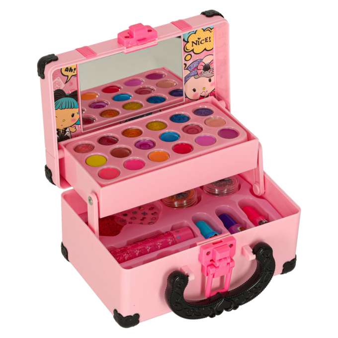 Makeup and nail kit makeup cosmetics shadows lacquers suitcase