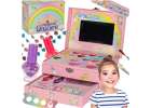 Makeup and nail kit makeup cosmetics shadows polishes drawers unicorn 1