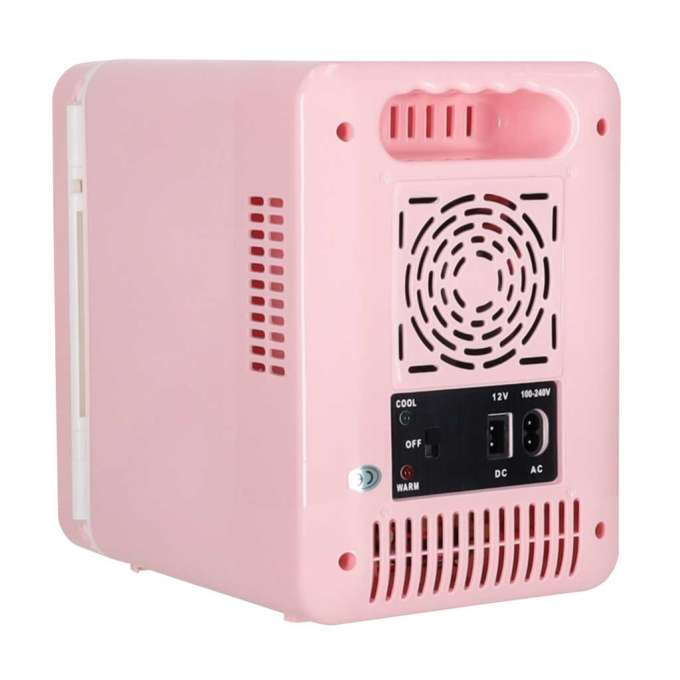 Mini Electric Car Travel Fridge – 4L Pink 2-in-1 Cooling &amp; Heating  For Food, Cosmetics