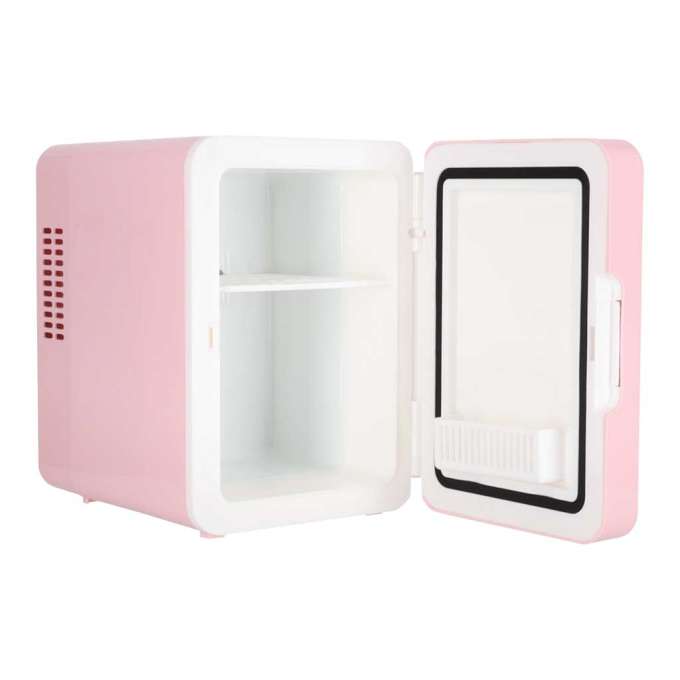 Mini Electric Car Travel Fridge – 4L Pink 2-in-1 Cooling &amp; Heating  For Food, Cosmetics