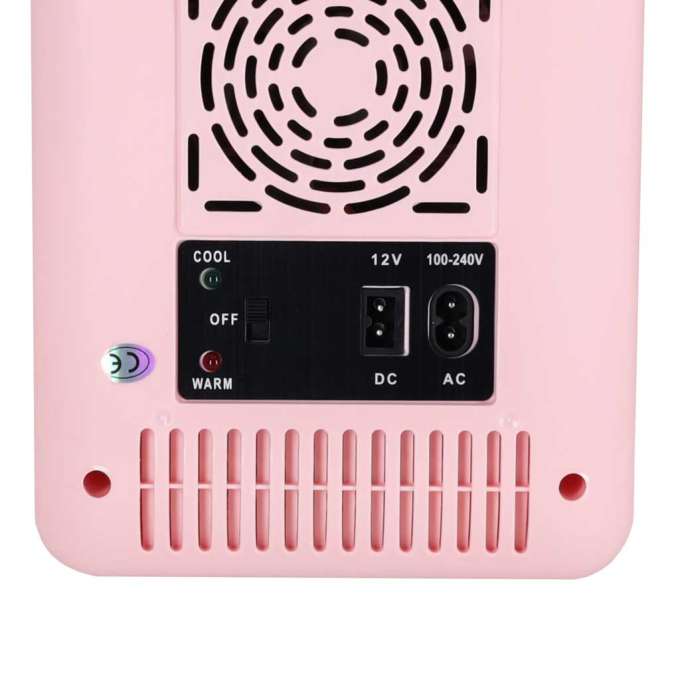 Mini Electric Car Travel Fridge – 4L Pink 2-in-1 Cooling &amp; Heating  For Food, Cosmetics