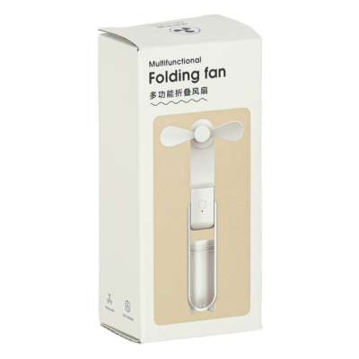 Mini hand fan foldable USB black