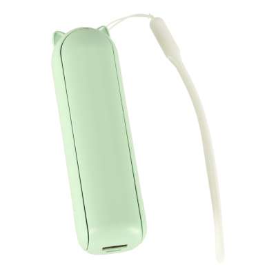 Mini hand fan foldable USB green