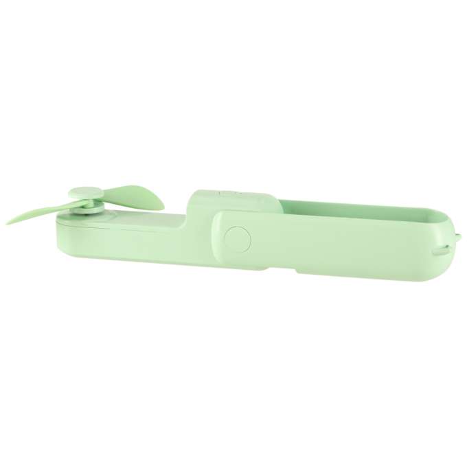 Mini hand fan foldable USB green