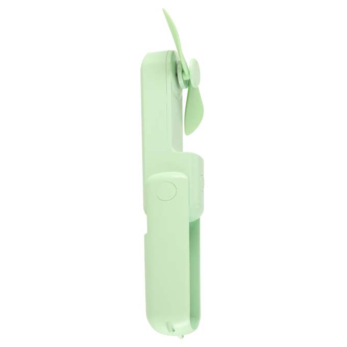 Mini hand fan foldable USB green