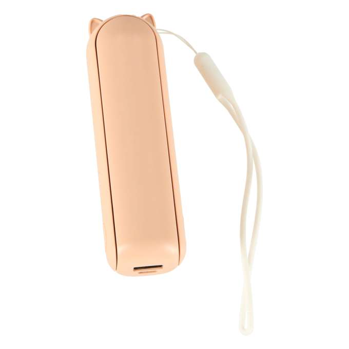 Mini hand fan foldable USB pink