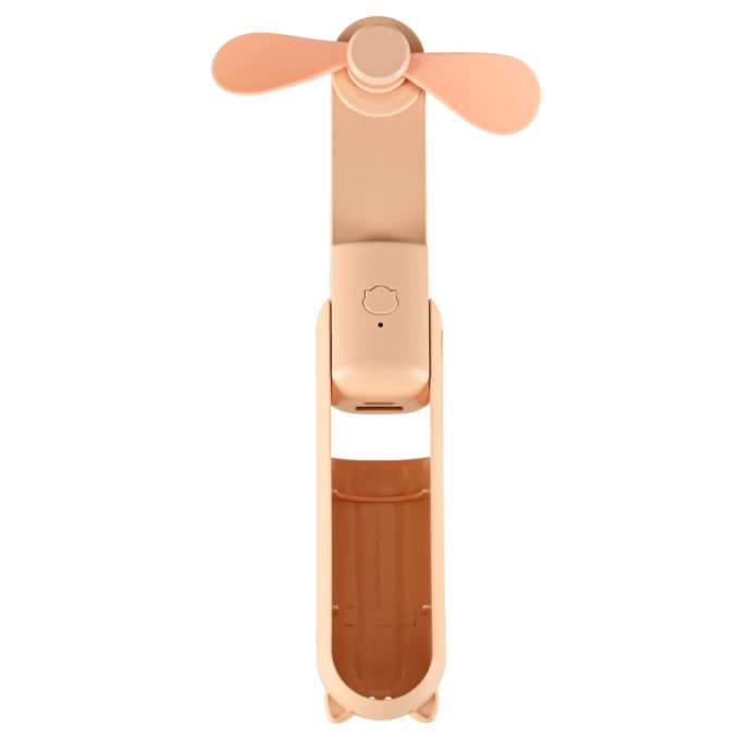 Mini hand fan foldable USB pink