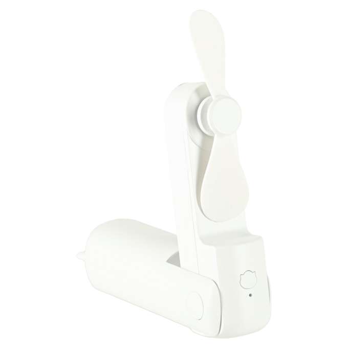 Mini hand fan foldable USB white