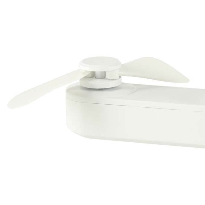 Mini hand fan foldable USB white
