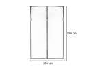 Moskitiera siatka magnetyczna LUARO na drzwi solidna mocny magnes 100x210cm 13