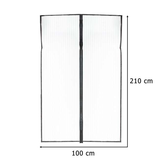 Moskitiera siatka magnetyczna LUARO na drzwi solidna mocny magnes 100x210cm