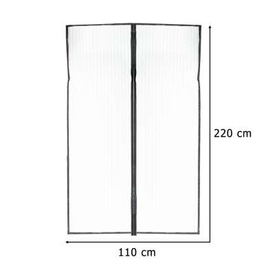 Moskitiera siatka magnetyczna LUARO na drzwi solidna mocny magnes 110x220cm