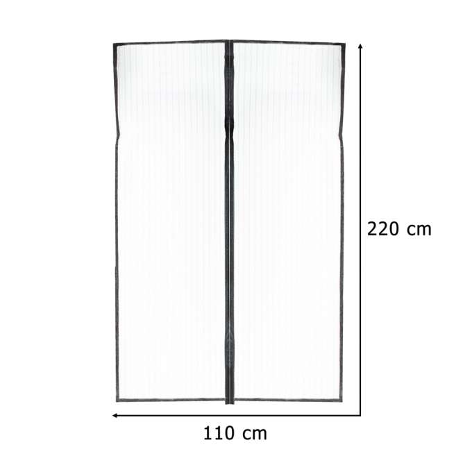 Moskitiera siatka magnetyczna LUARO na drzwi solidna mocny magnes 110x220cm