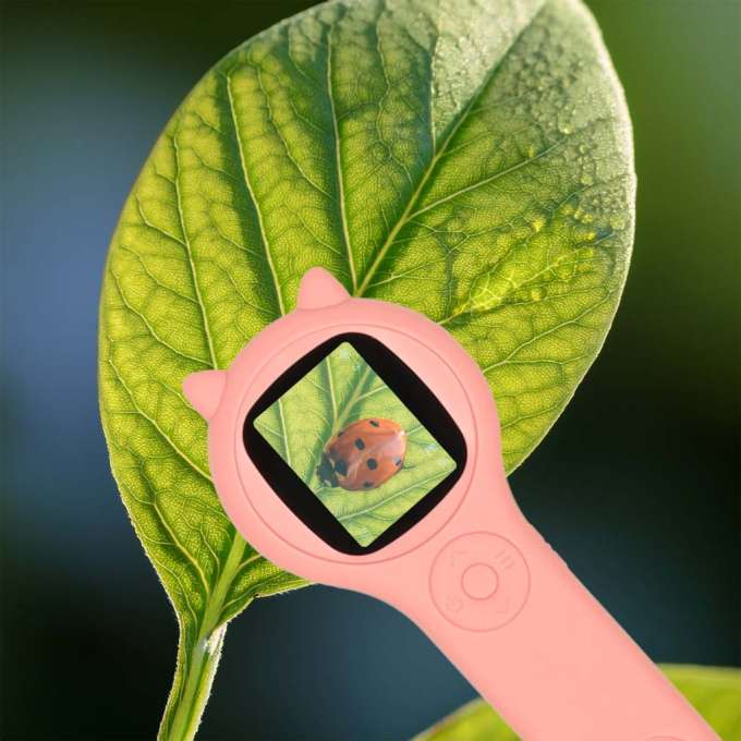 Optical microscope digital loupe 500x 2Mpx pink
