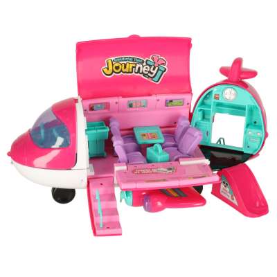 Passenger doll aeroplane 2in1 accessories pink