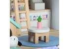 Pet hotel in a suitcase wooden furniture and figures 8