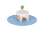 Pet hotel in a suitcase wooden furniture and figures 4