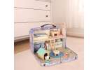 Pet hotel in a suitcase wooden furniture and figures 17