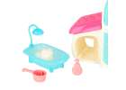 Pet hotel spa house for dog cat animals accessories 26 items 12