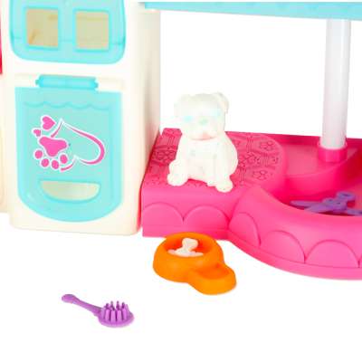 Pet hotel spa house for dog cat animals accessories 26 items