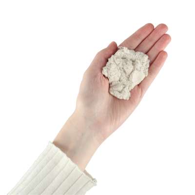 Piasek kinetyczny 1kg w woreczku biały