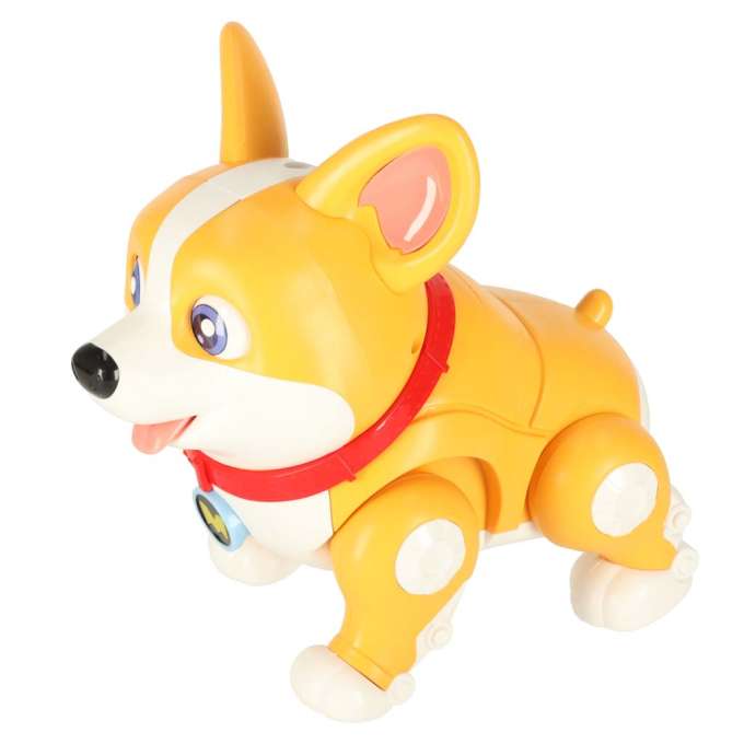 Pies piesek interaktywny robot Corgi świecące uszy muzyka