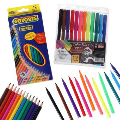 Projector projector drawing table cards markers crayons pink