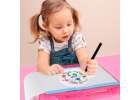 Projector projector drawing table cards markers crayons pink 9