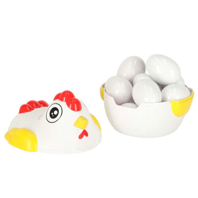Puzzle blocks eggs montessori shapes hen