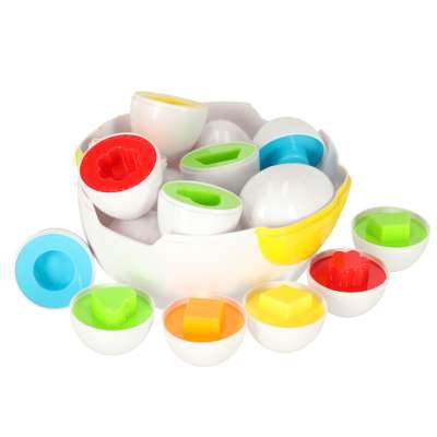 Puzzle blocks eggs montessori shapes hen