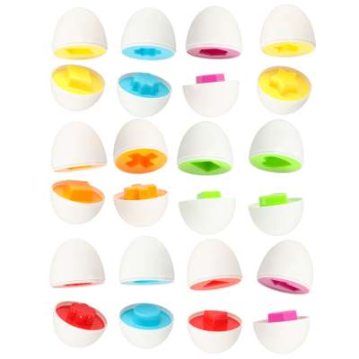 Puzzle blocks eggs montessori shapes hen