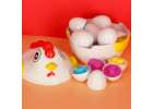 Puzzle blocks eggs montessori shapes hen 10
