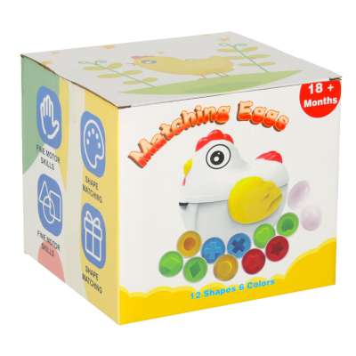 Puzzle blocks eggs montessori shapes hen