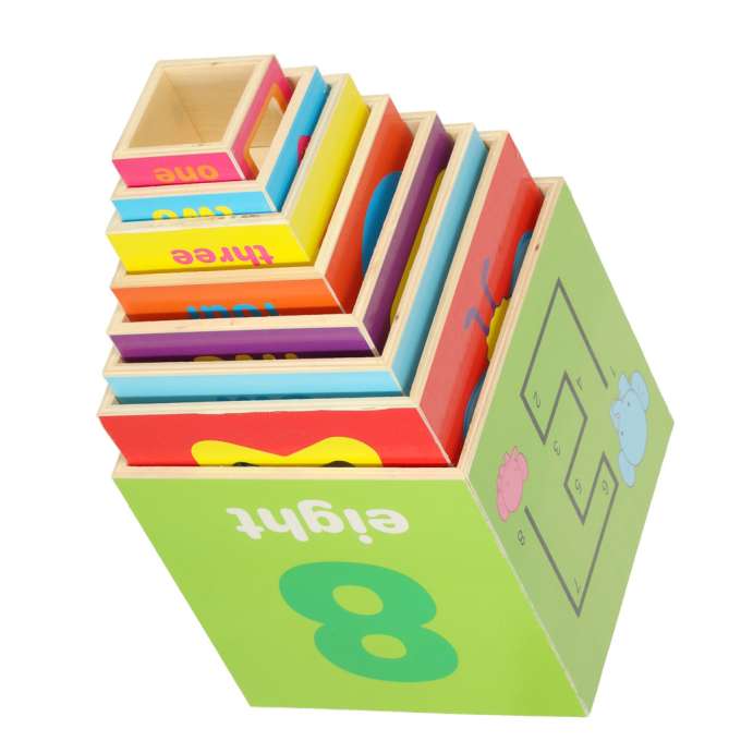 Pyramid puzzle learning to count animals XXL