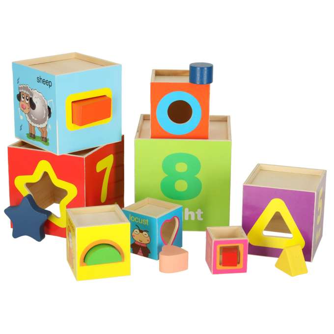 Pyramid puzzle learning to count animals XXL