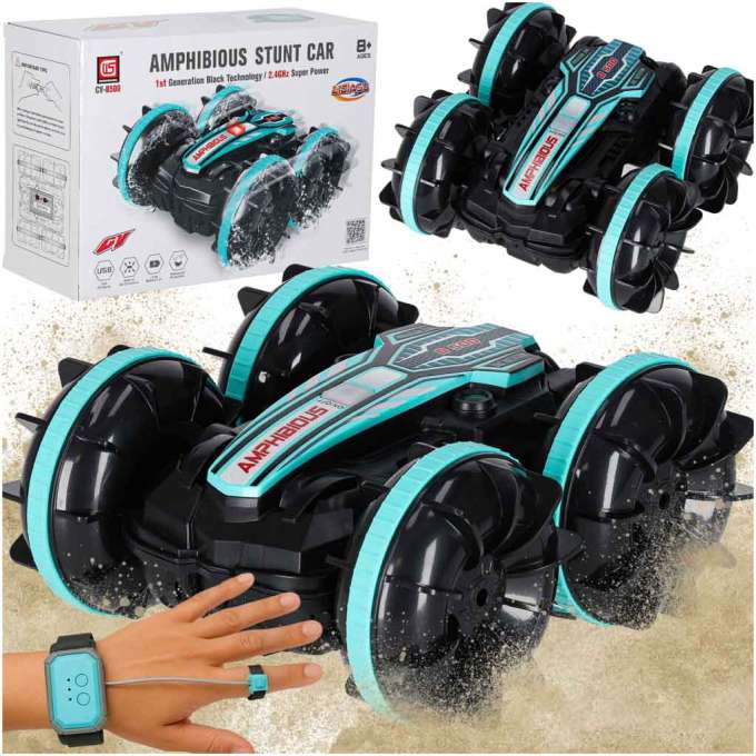 Samochód zdalnie sterowany Amfibia sterowany gestami 4x4 360 2,4GHz 3,7V
