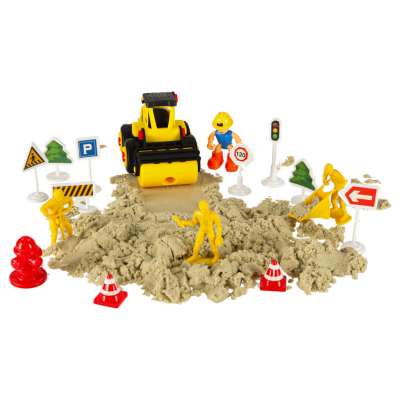 Sand for children 1100g castle vehicles molds figures creative set