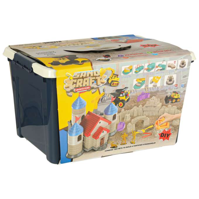 Sand for children 1100g castle vehicles molds figures creative set