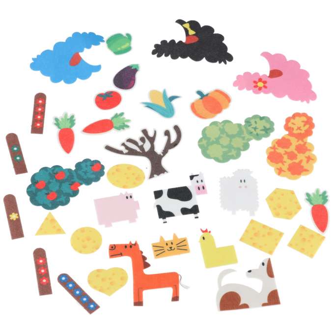 Sensory educational manipulative farm booklet