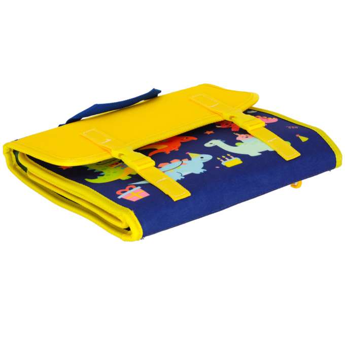 Sensory manipulation board montessori backpack case blue