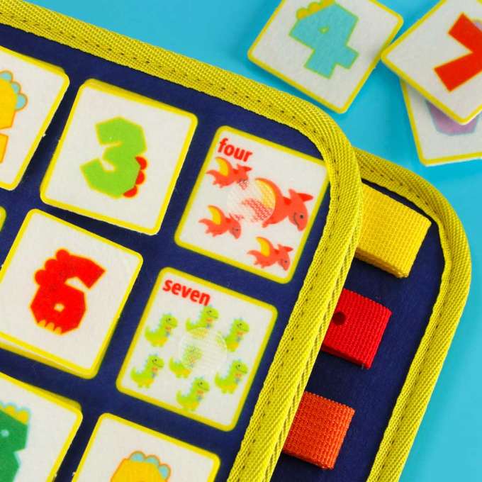 Sensory manipulation board montessori backpack case blue
