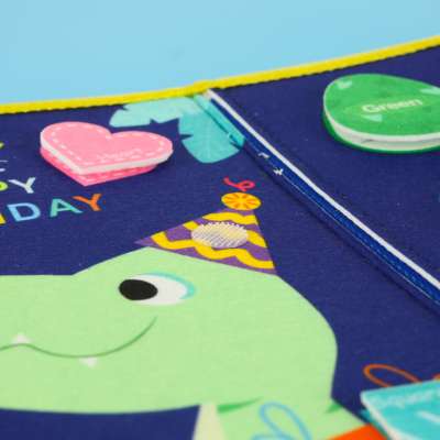 Sensory manipulation board montessori backpack case blue