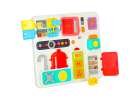 Sensory manipulation board montessori kitchen clock light sound 16