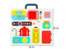 Sensory manipulation board montessori kitchen clock light sound 4
