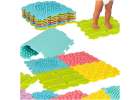 Sensory mat montessori foot massage puzzle 8 pieces pastel 1