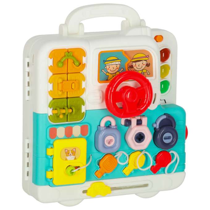 Sensory montessori manipulative board montessori case knobs teddy bear XXL light sound