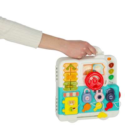 Sensory montessori manipulative board montessori case knobs teddy bear XXL light sound
