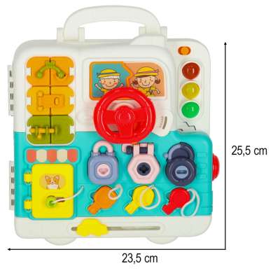 Sensory montessori manipulative board montessori case knobs teddy bear XXL light sound